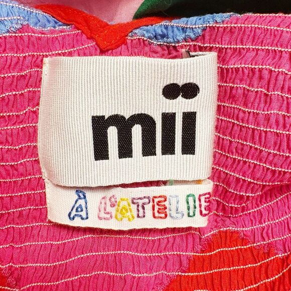 Mii Mathilda Dress Colorful Patchwork 100% Cotton Size M $395.00 - Picture 3 of 4